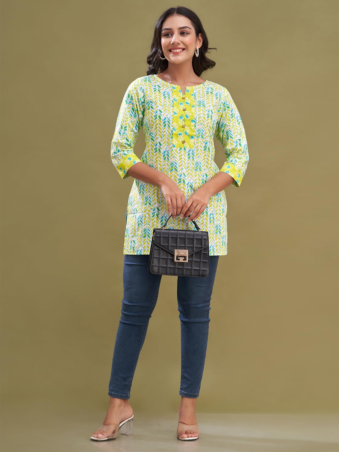 Women Cotton Printed Short Kurti | Short Kurti