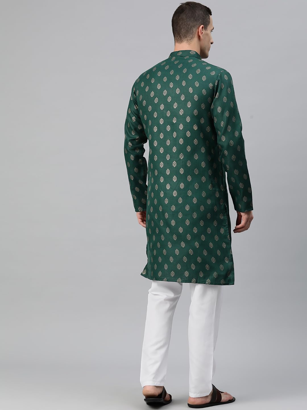 Luxrio Kurta for Men Cotton Blend Printed Regular Fit