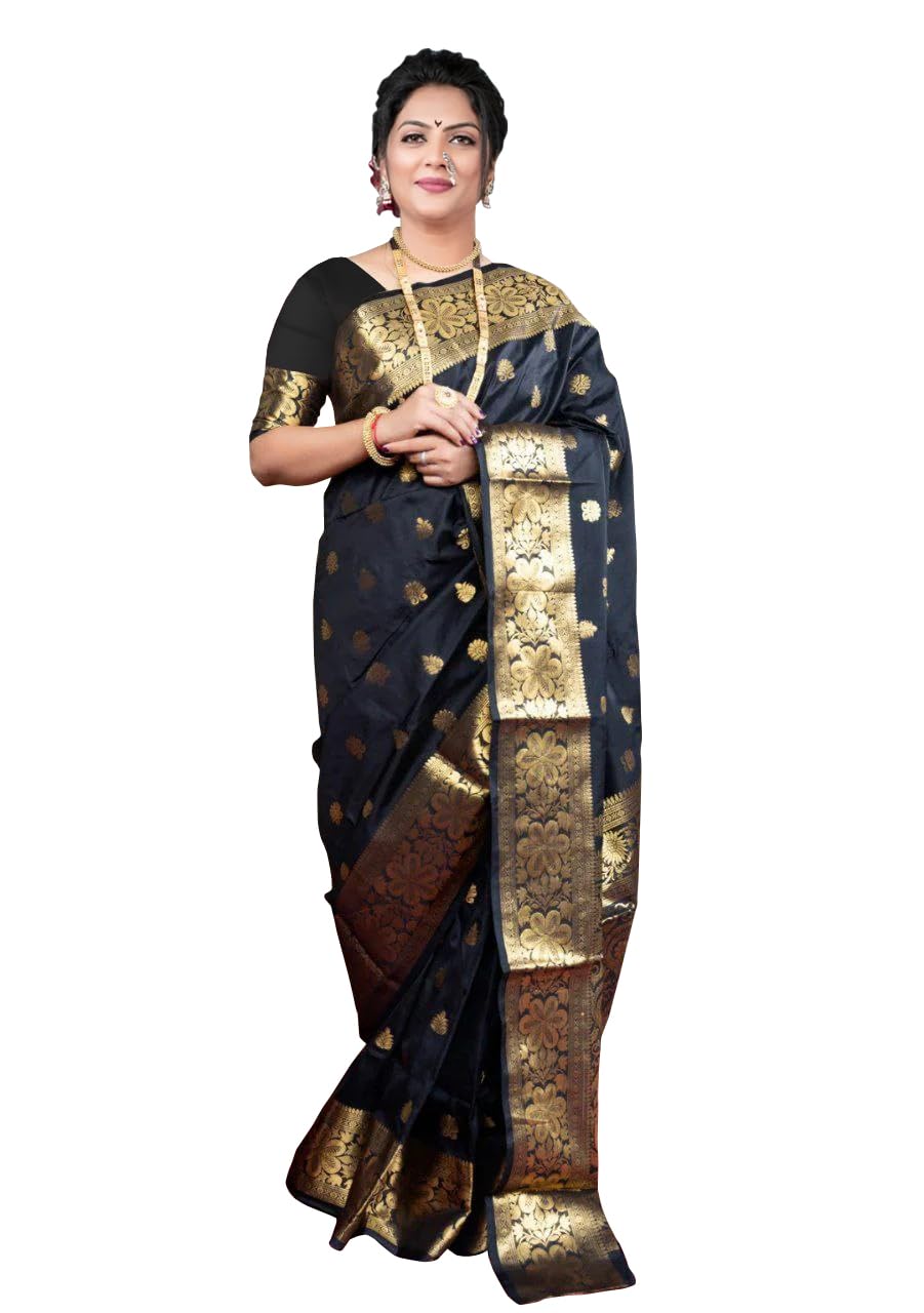 Sugathari Women's Banarasi Saree Pure Kanjivaram Silk Saree