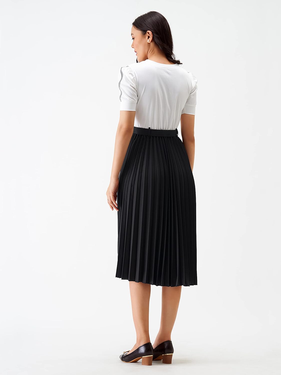 AASK Women Fit& Flare Polyster Solid Dress for Women