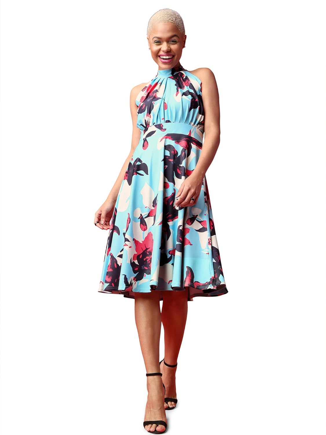 PURVAJA Women’s Fit & Flare Knee Length Dress (Wini-057-059)