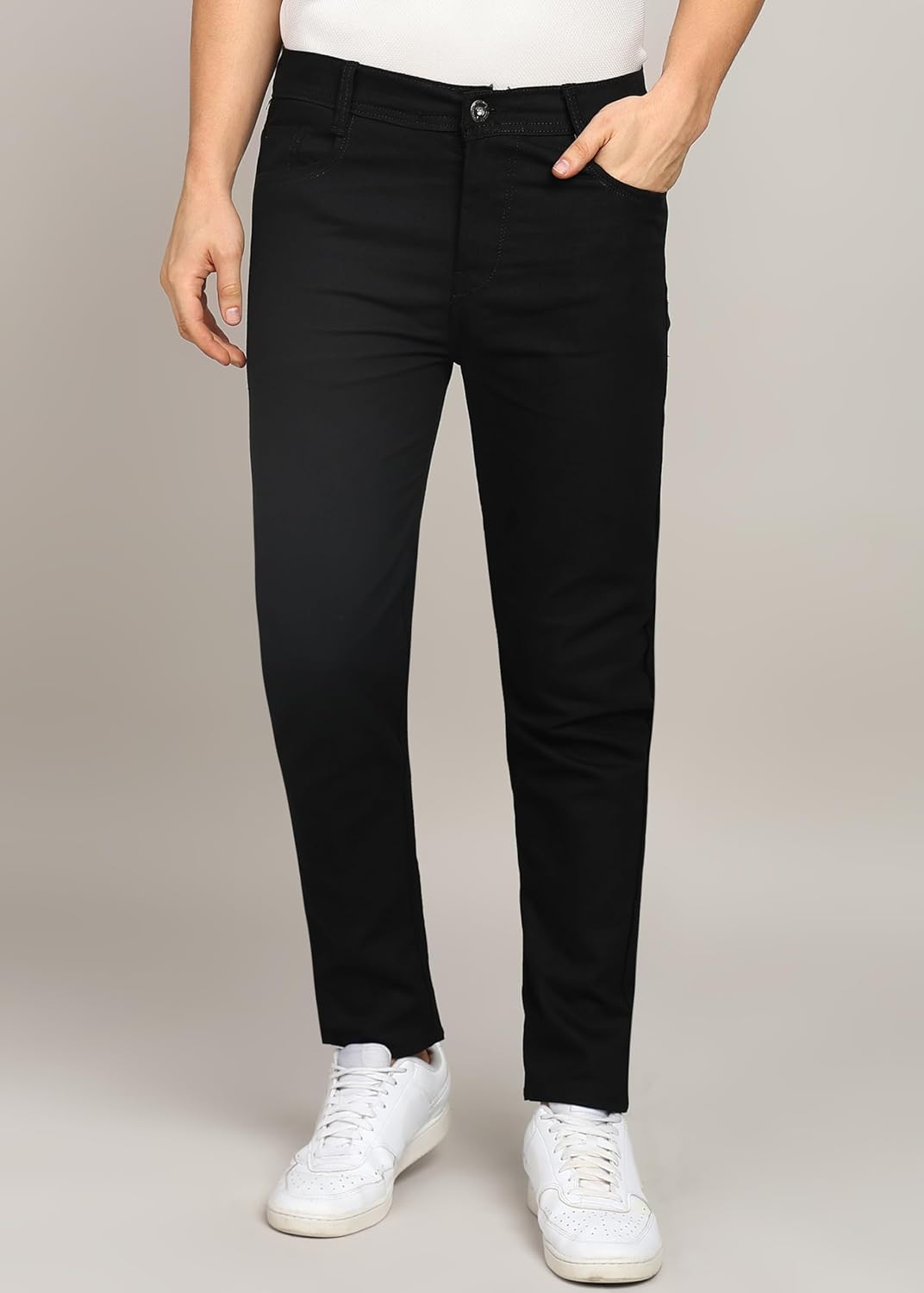 MARK VIEW Black Denim Men's Slim fit Jeans