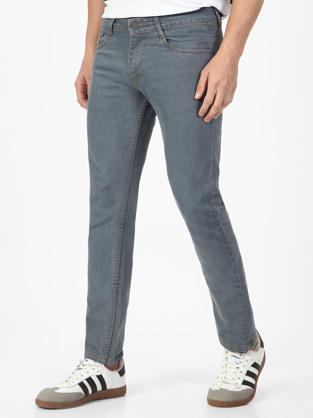 Urbano Fashion Men's Slim Fit Washed Jeans Stretchable
