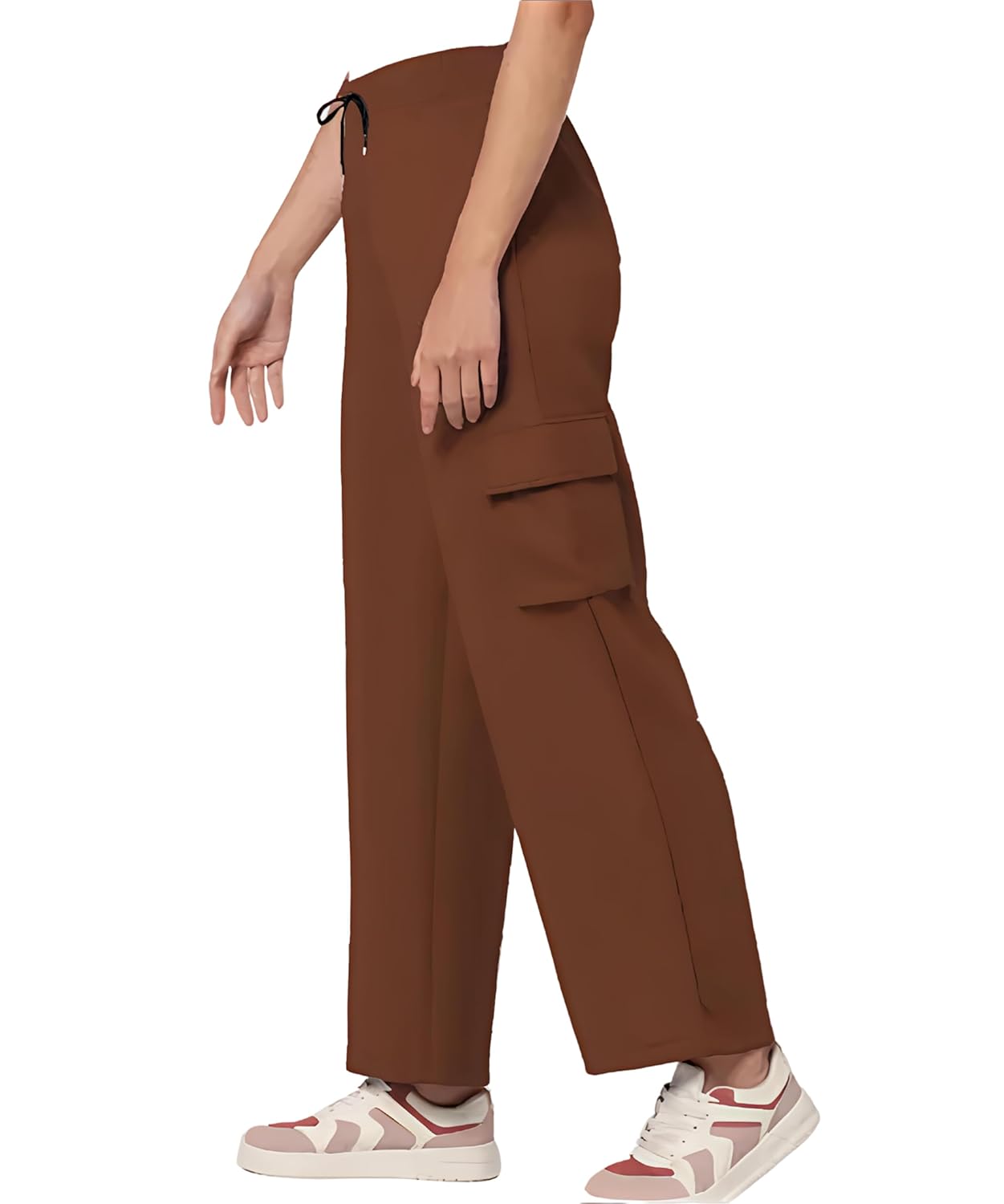 Women's High-Waist Wide Leg Cargo Pants