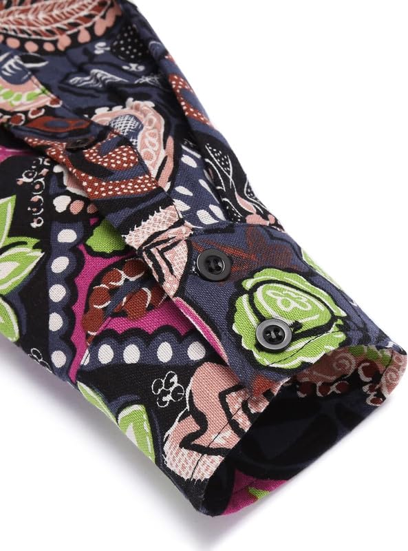 Bellstone Men's Cotton Blend Full Sleeve Printed