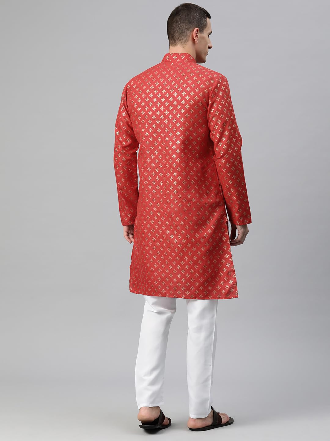 Luxrio Kurta for Men Cotton Blend Printed Regular Fit