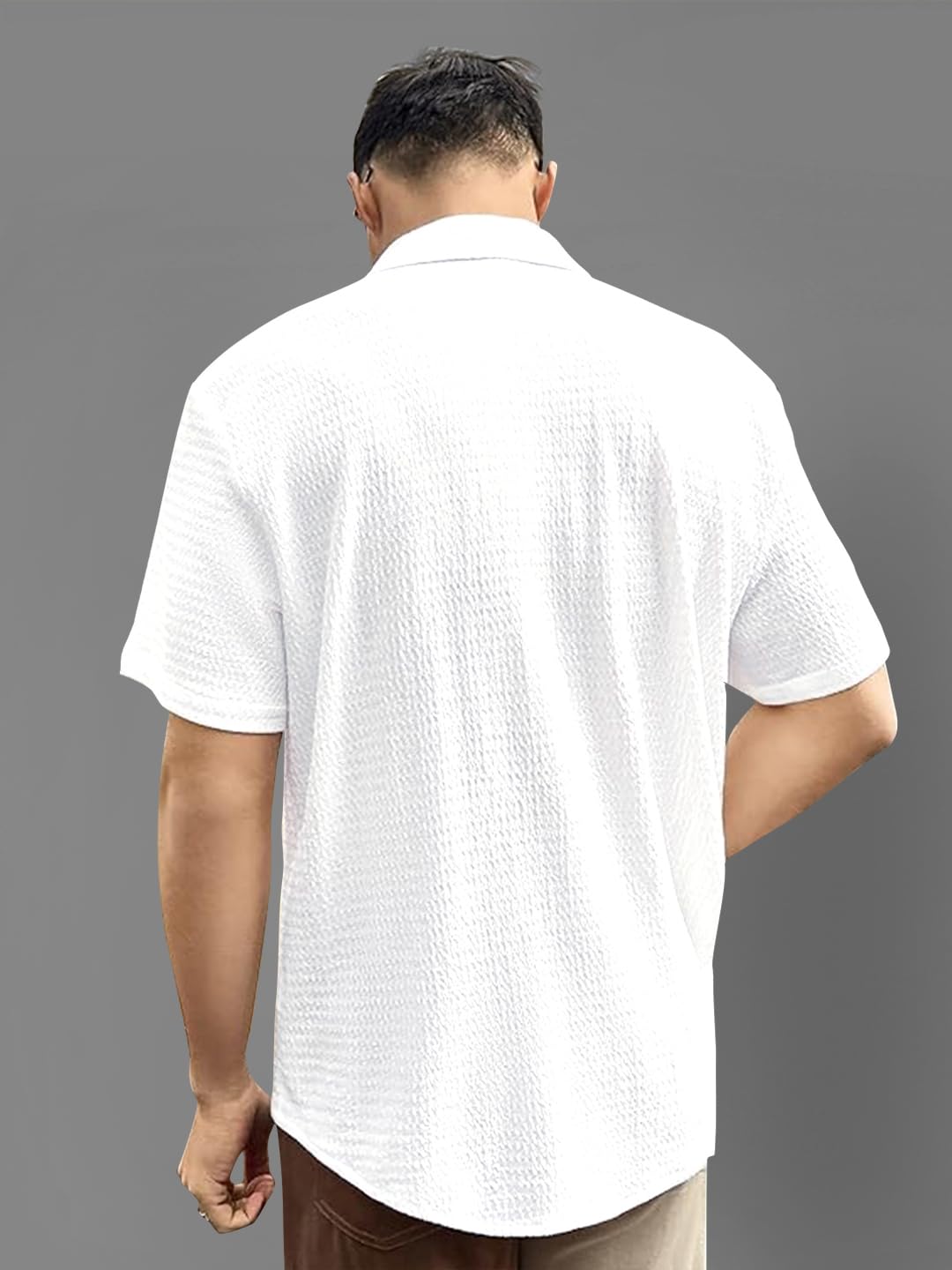 Pinkmint Men's Solid Regular Fit Shirt