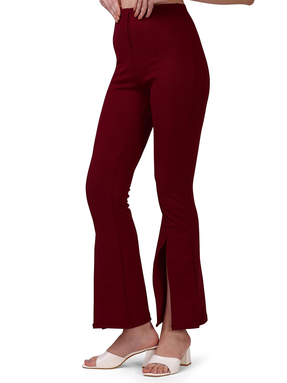 Mehrang Cotton Blend Parallel Trouser Pants Regular fit