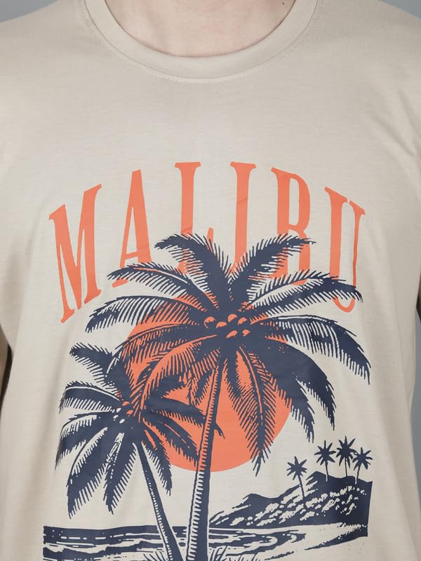 London Hills Men's Cotton Oversized Fit Casual Printed