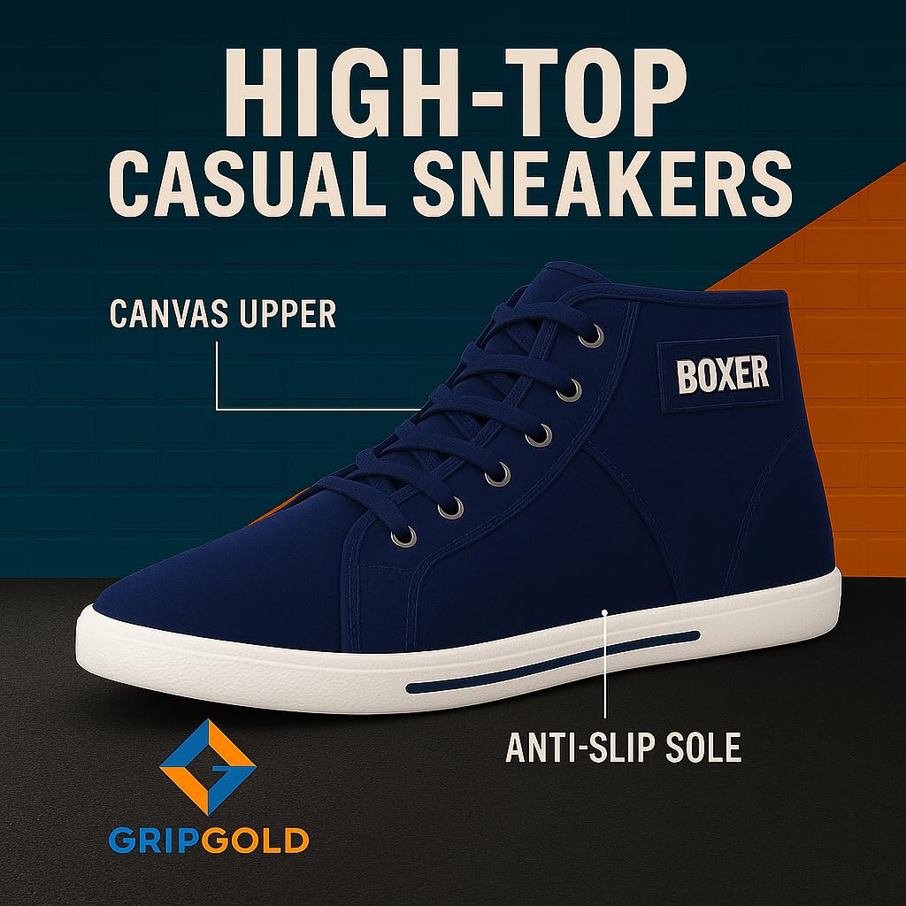 GRIPGOLD Boxer Stylish Sneakers for Men & Boys - alphahostel.in