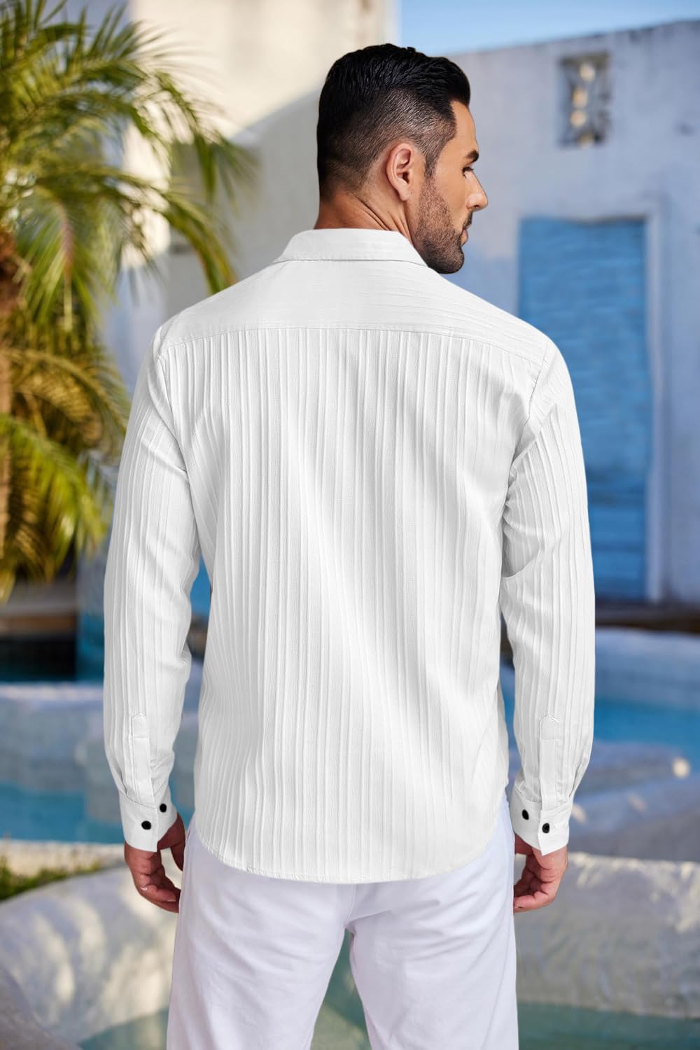 ROYALSCOUT Men's Cotton Blend Full Sleeve Short Kurta