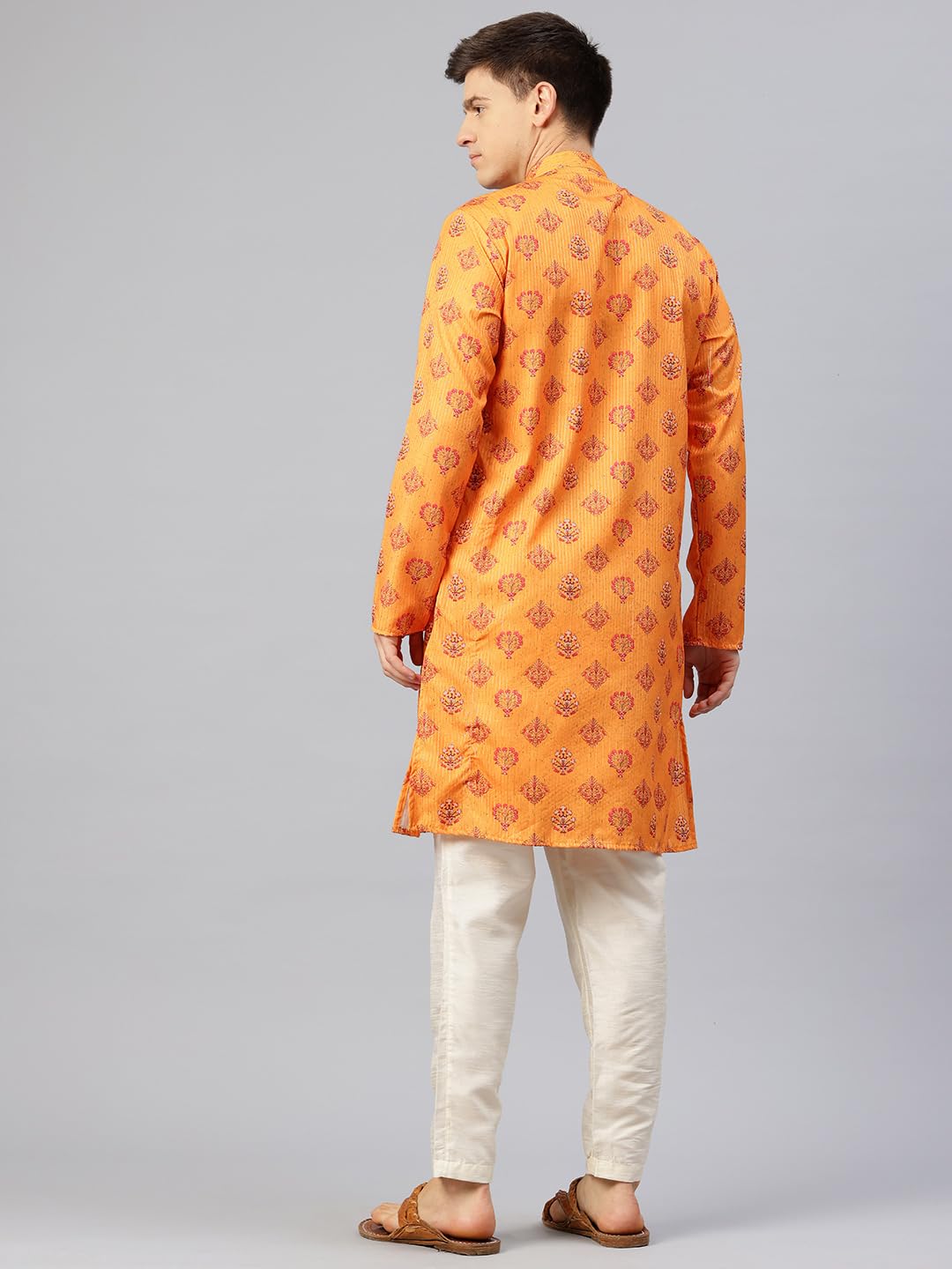 Luxrio Printed Kurta for Men Cotton Blend Linen