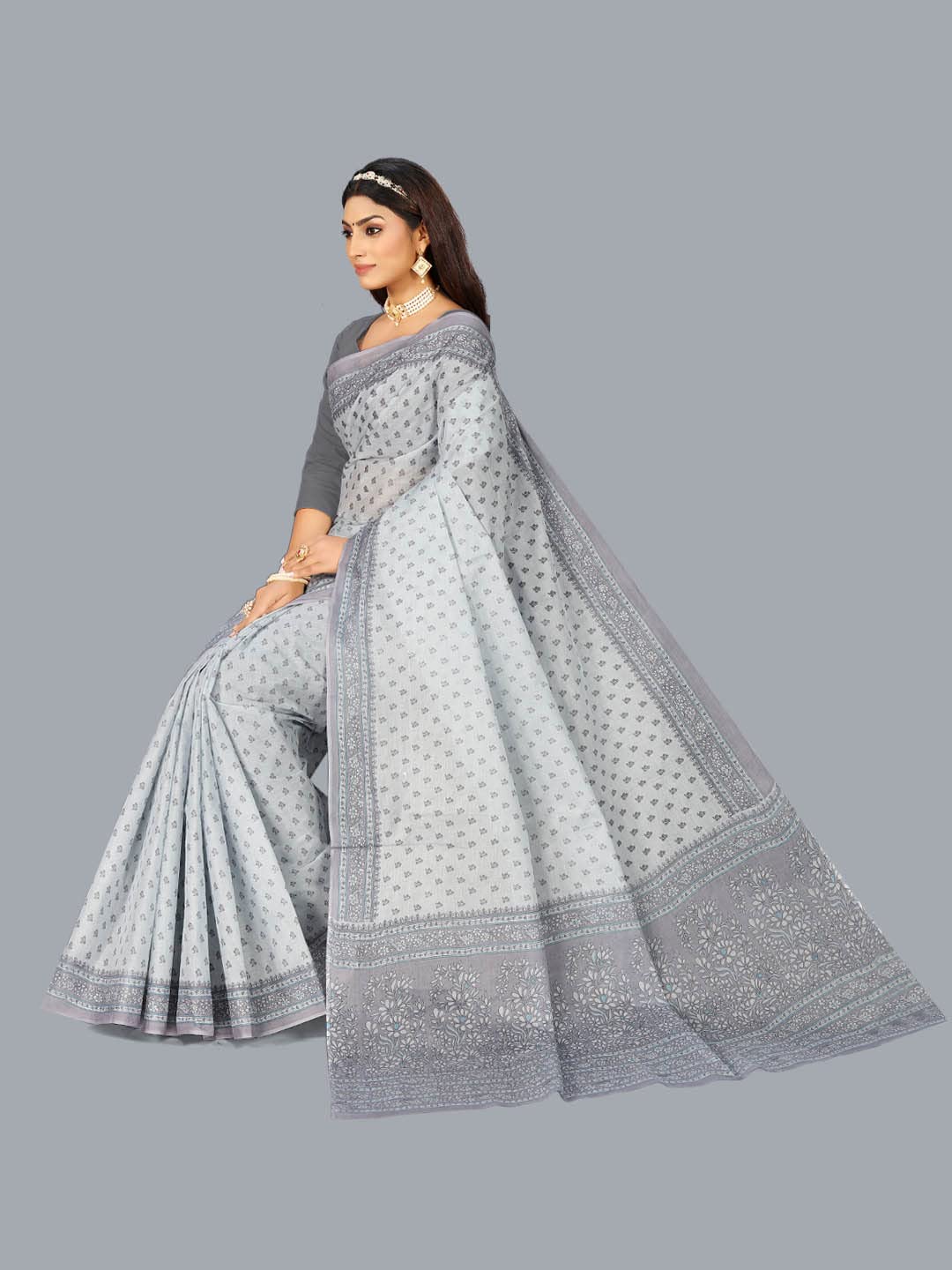 Pure Cotton Saree for Women without Blouse Piece