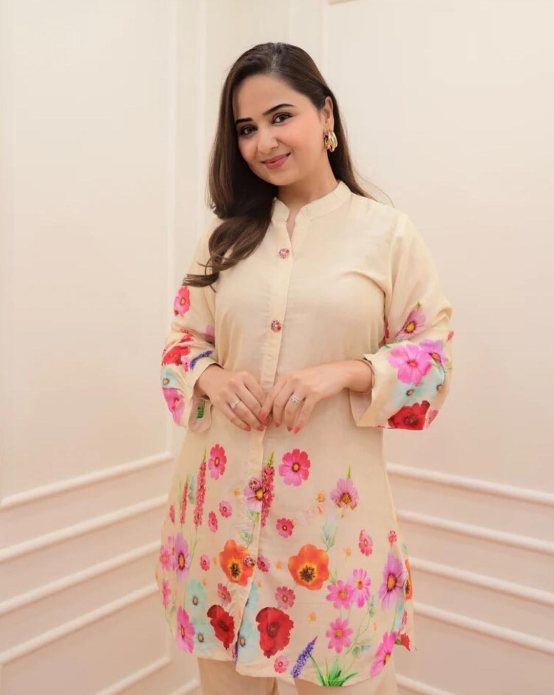 GRECIILOOKS Anarkali Kurta-Set for Women