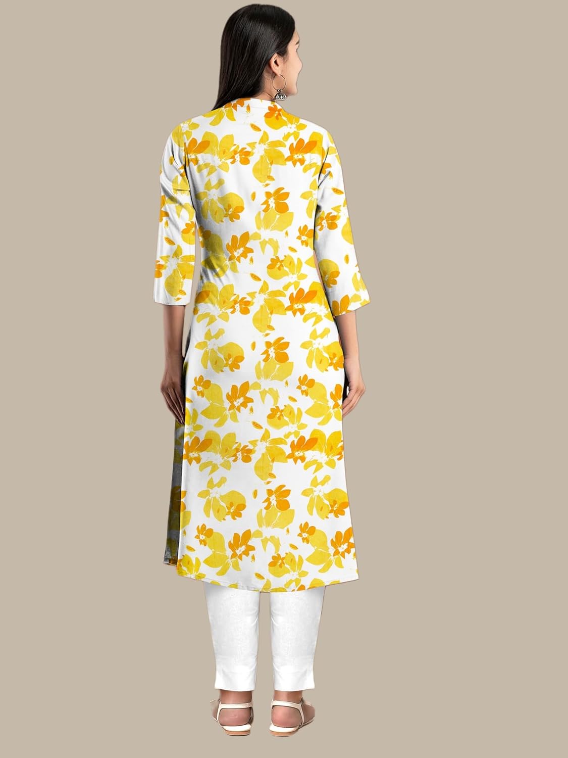 Women's Cotton Floral Print Kurti Pant Set with Dupatta