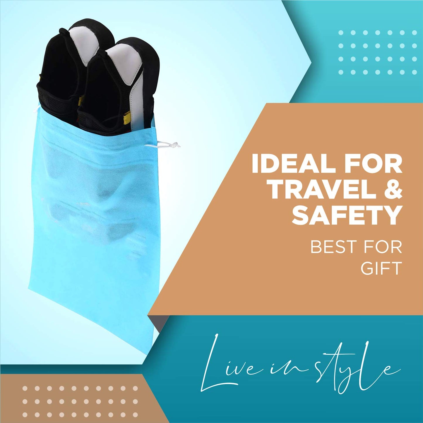 Lify Travel Shoe Bags, Portable Travel Shoe Tote Bags