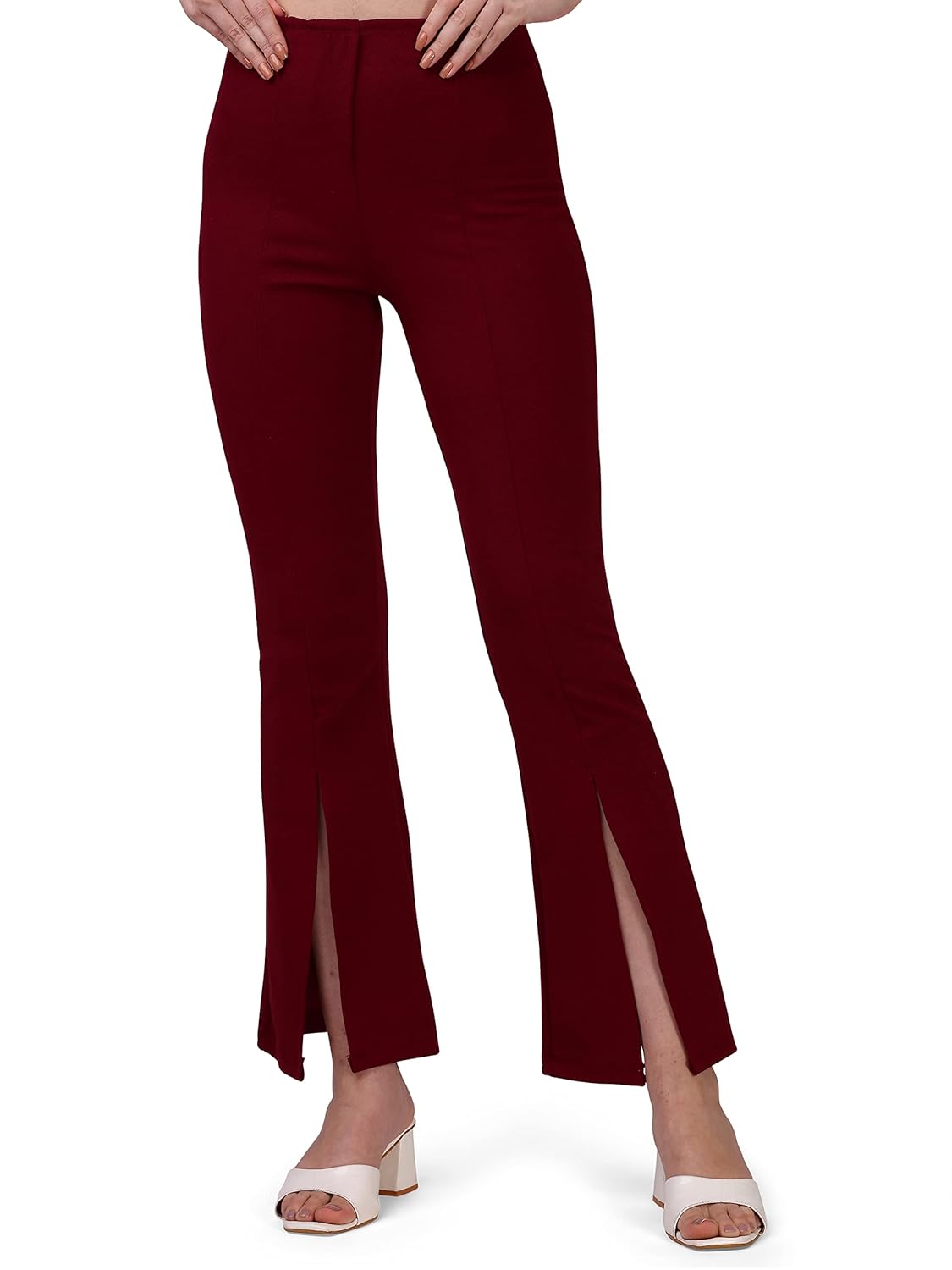 Mehrang Cotton Blend Parallel Trouser Pants Regular fit