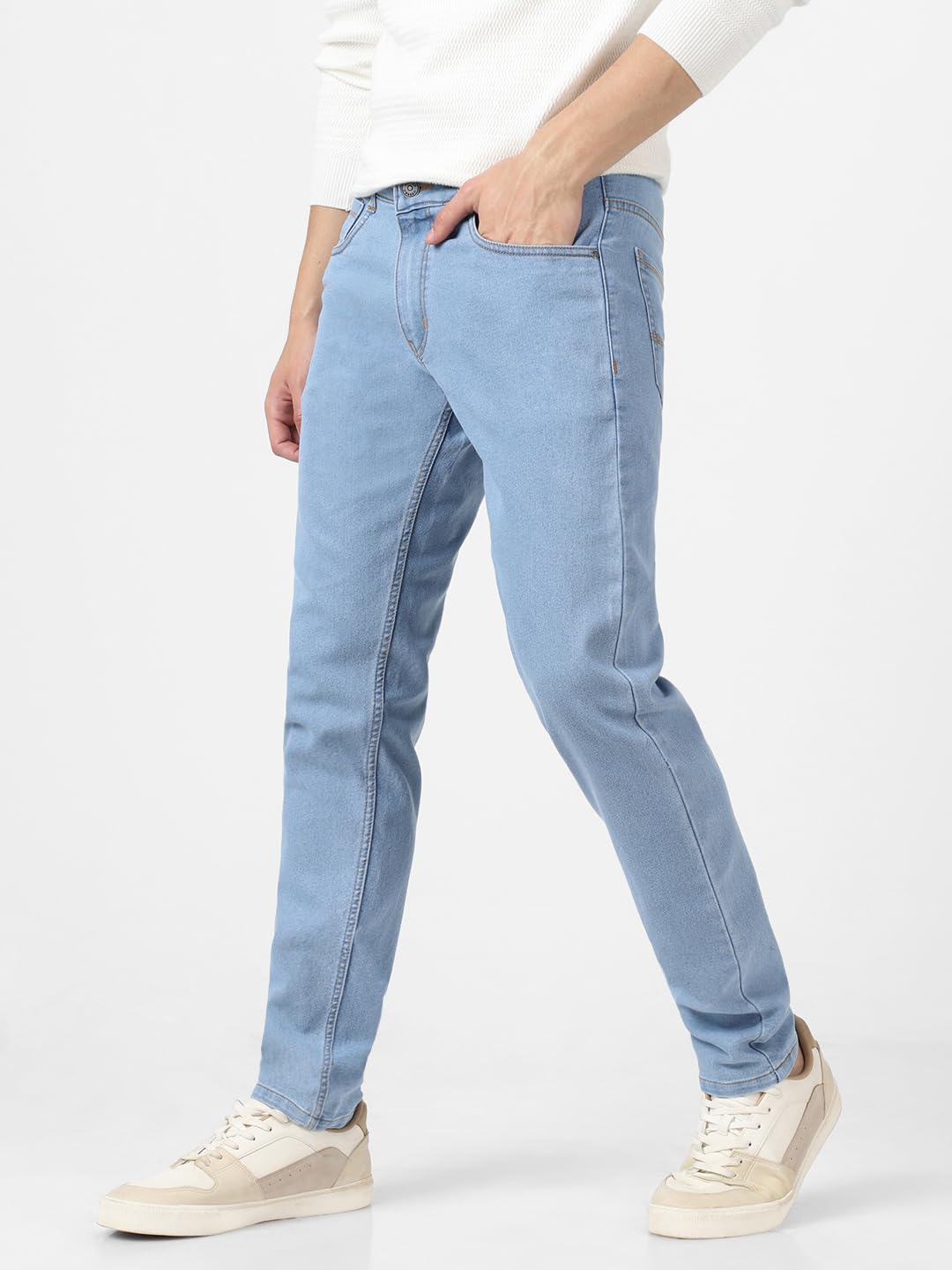 Urbano Fashion Men's Slim Fit Washed Jeans Stretchable