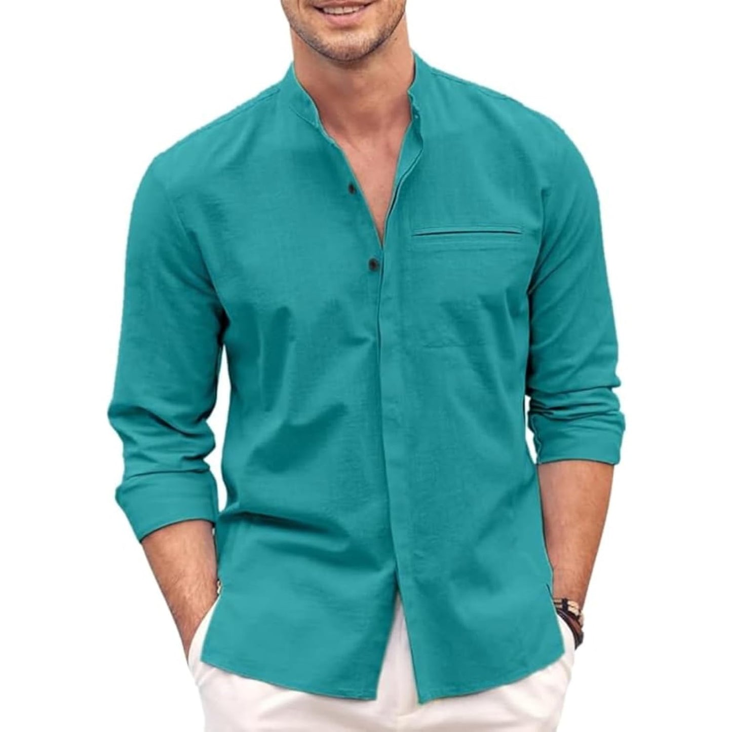 Bellstone Men's Solid Regular Fit Shirt
