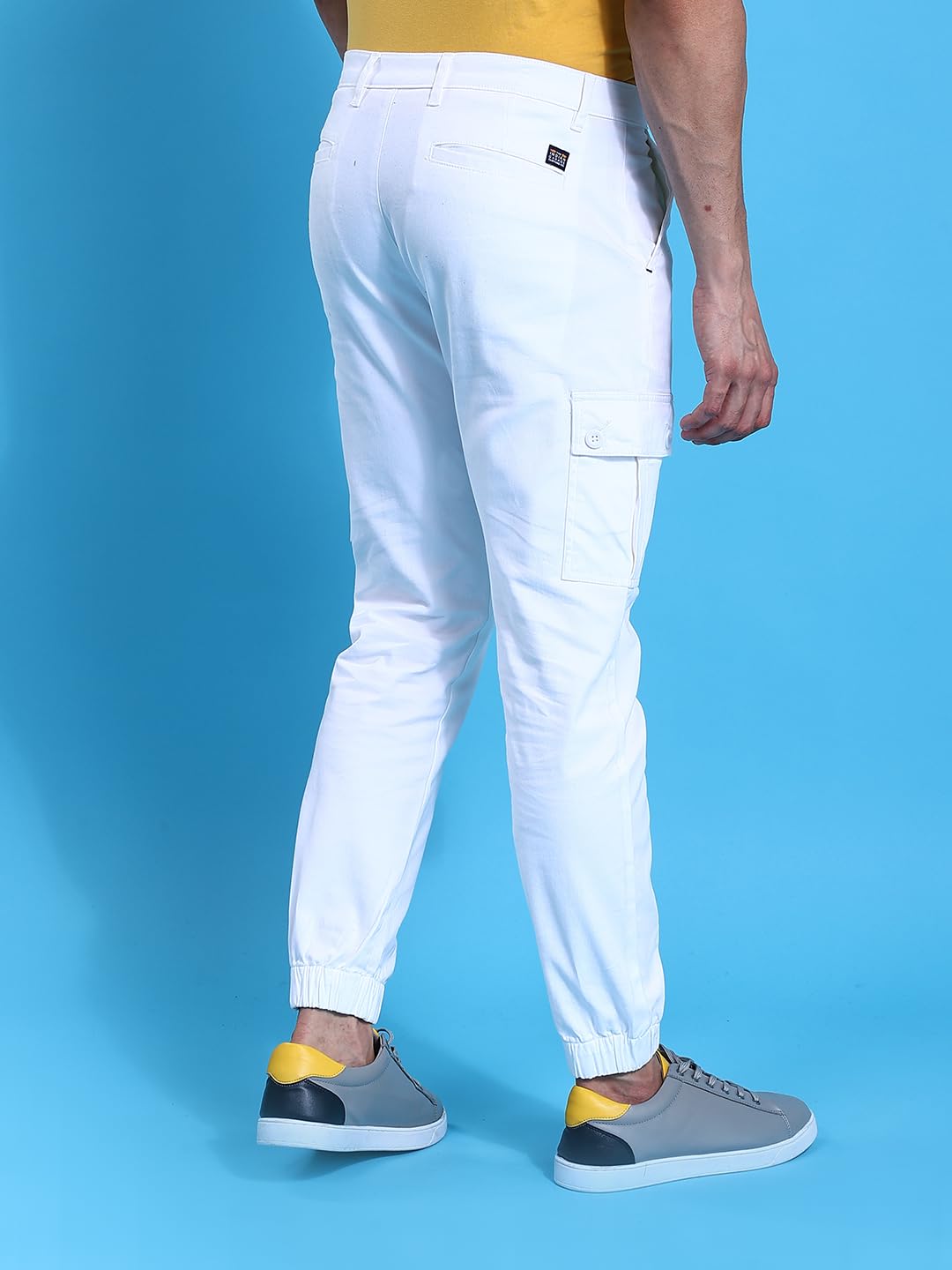 The Indian Garage Co Men's Slim Fit Mid Rise Cargo Pant
