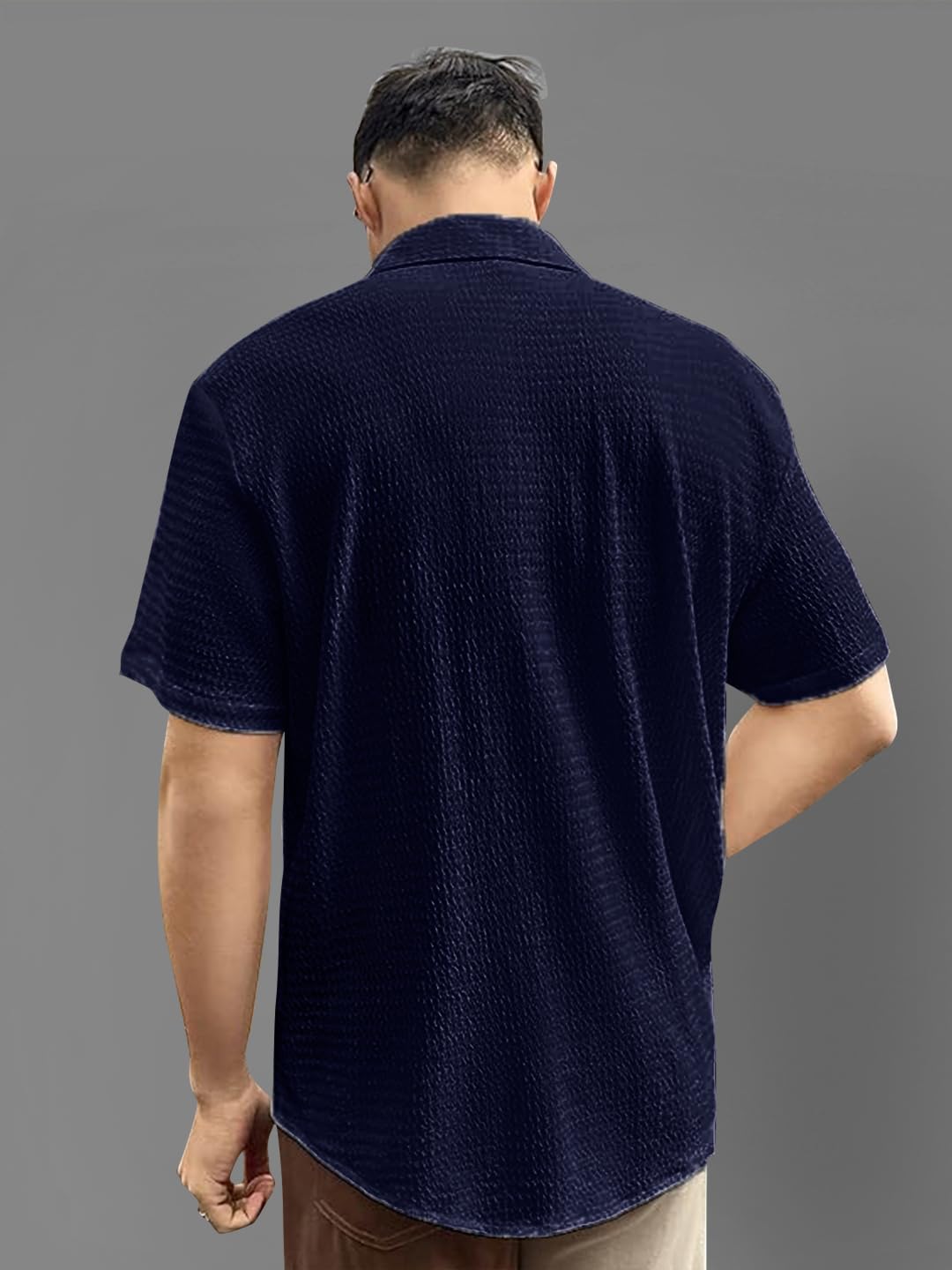 Pinkmint Men's Solid Regular Fit Shirt