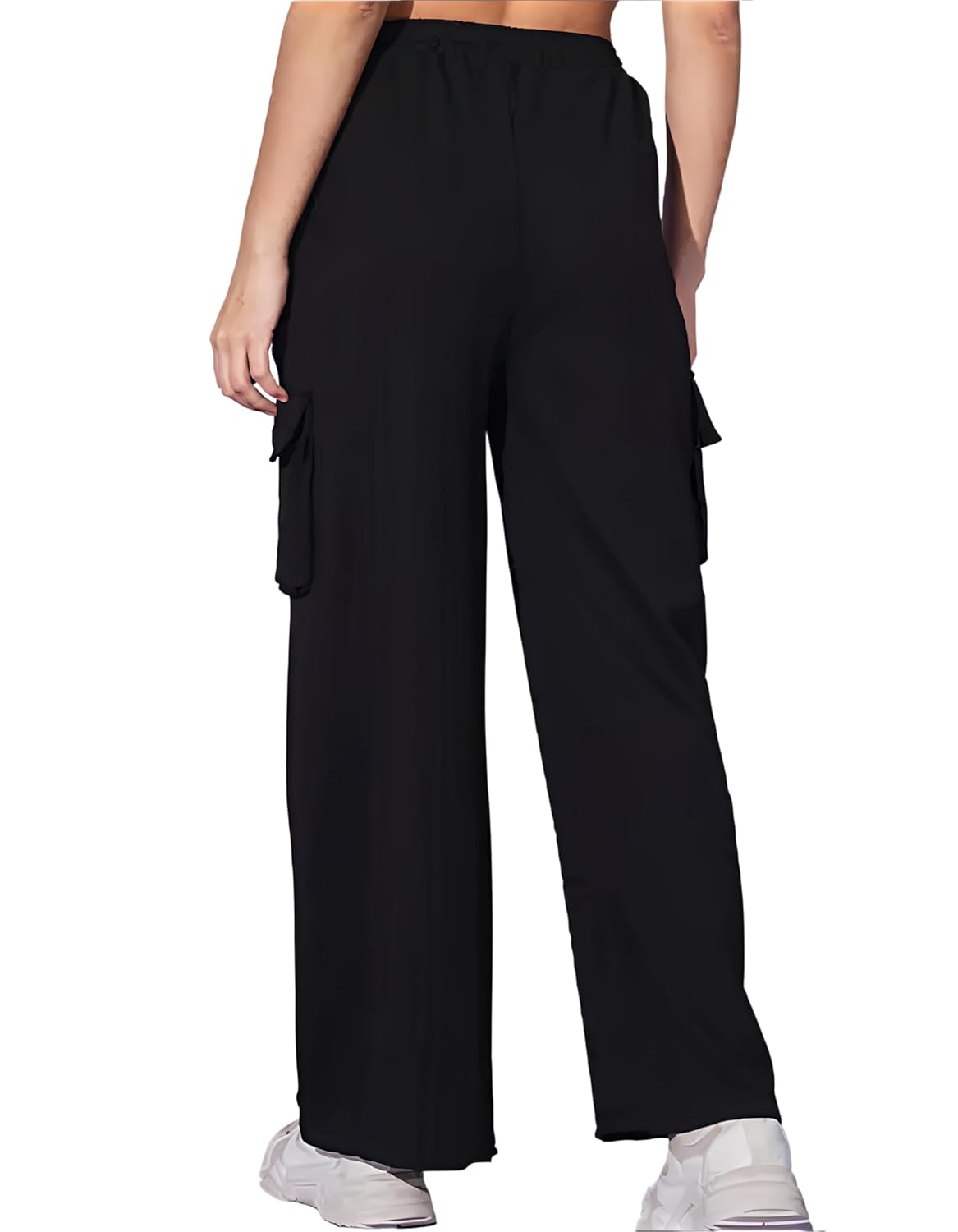 Women's High-Waist Wide Leg Cargo Pants
