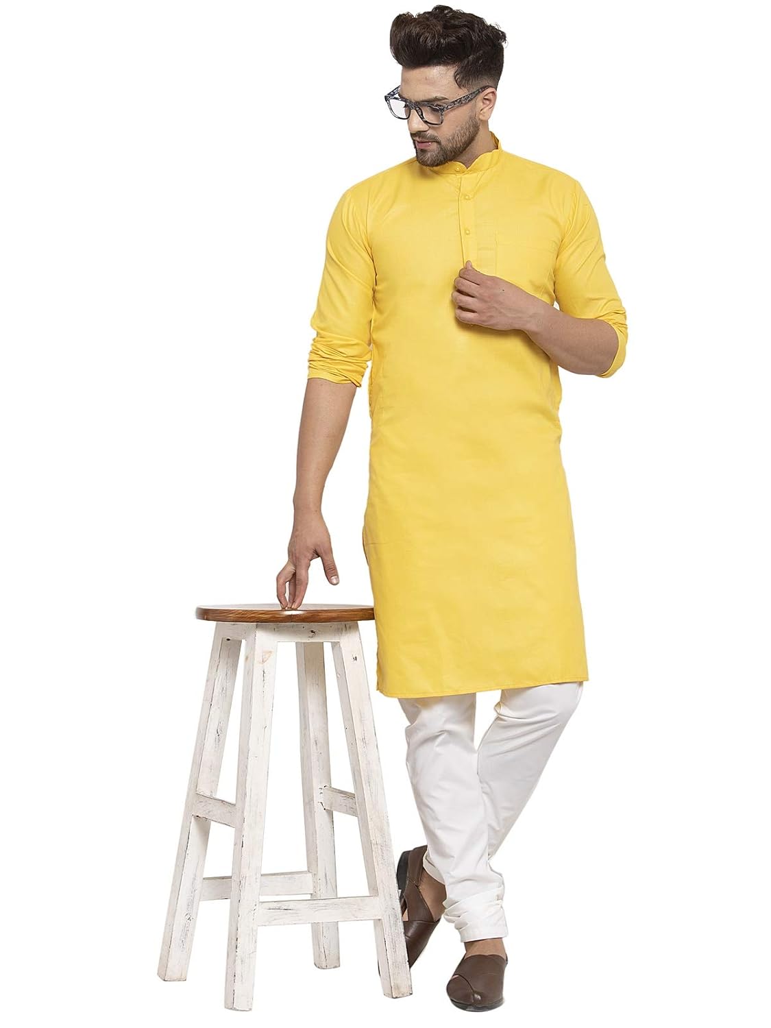 ABH LIFESTYLE Men's Cotton Kurta Pyjama Set
