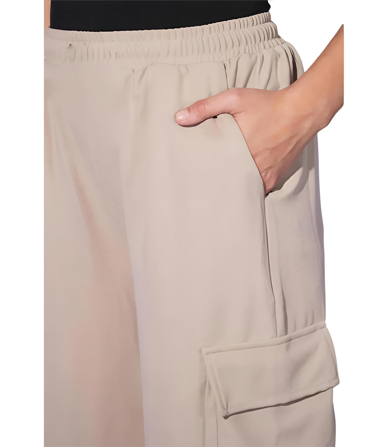 Women's High-Waist Wide Leg Cargo Pants