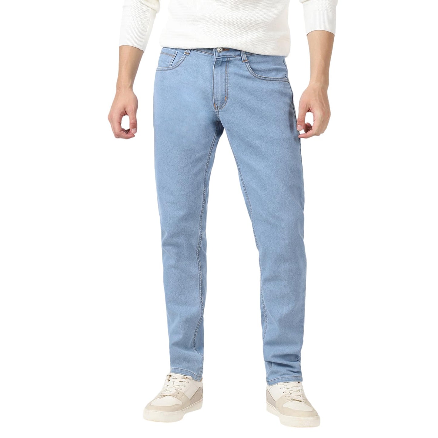 Urbano Fashion Men's Slim Fit Washed Jeans Stretchable