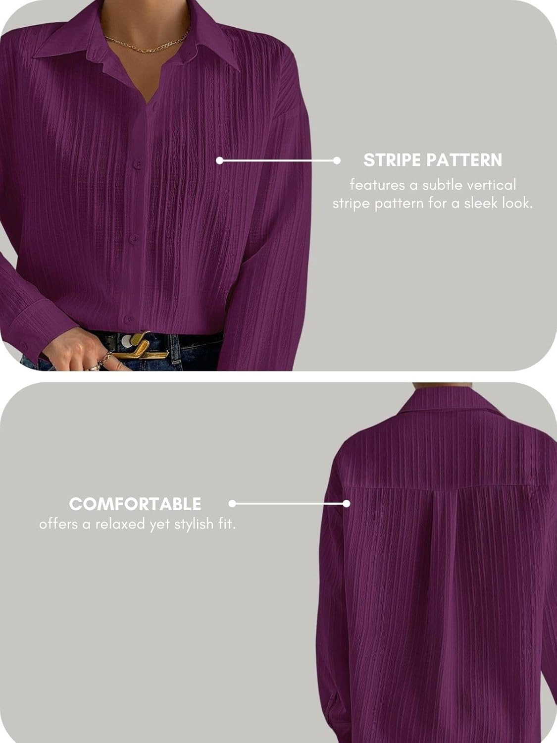 GRECIILOOKS Shirt for Women | Women Shirt | Long Shirt for Women | Shirt Tops for Women | Oversized Shirt for Women