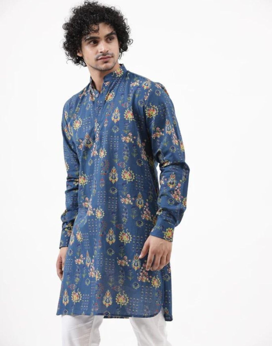 Leriya Fashion Men's Kurta | Rayon Printed Kurta