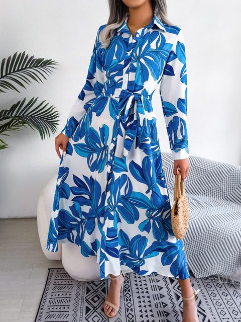 Gufrina Women's Full Sleeve Collar Neck Western Dress