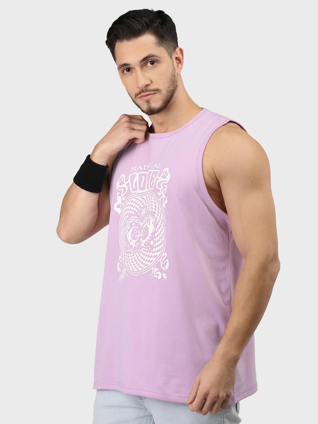 CHKOKKO Tank Tops Sleeveless T-Shirt for Men Cotton
