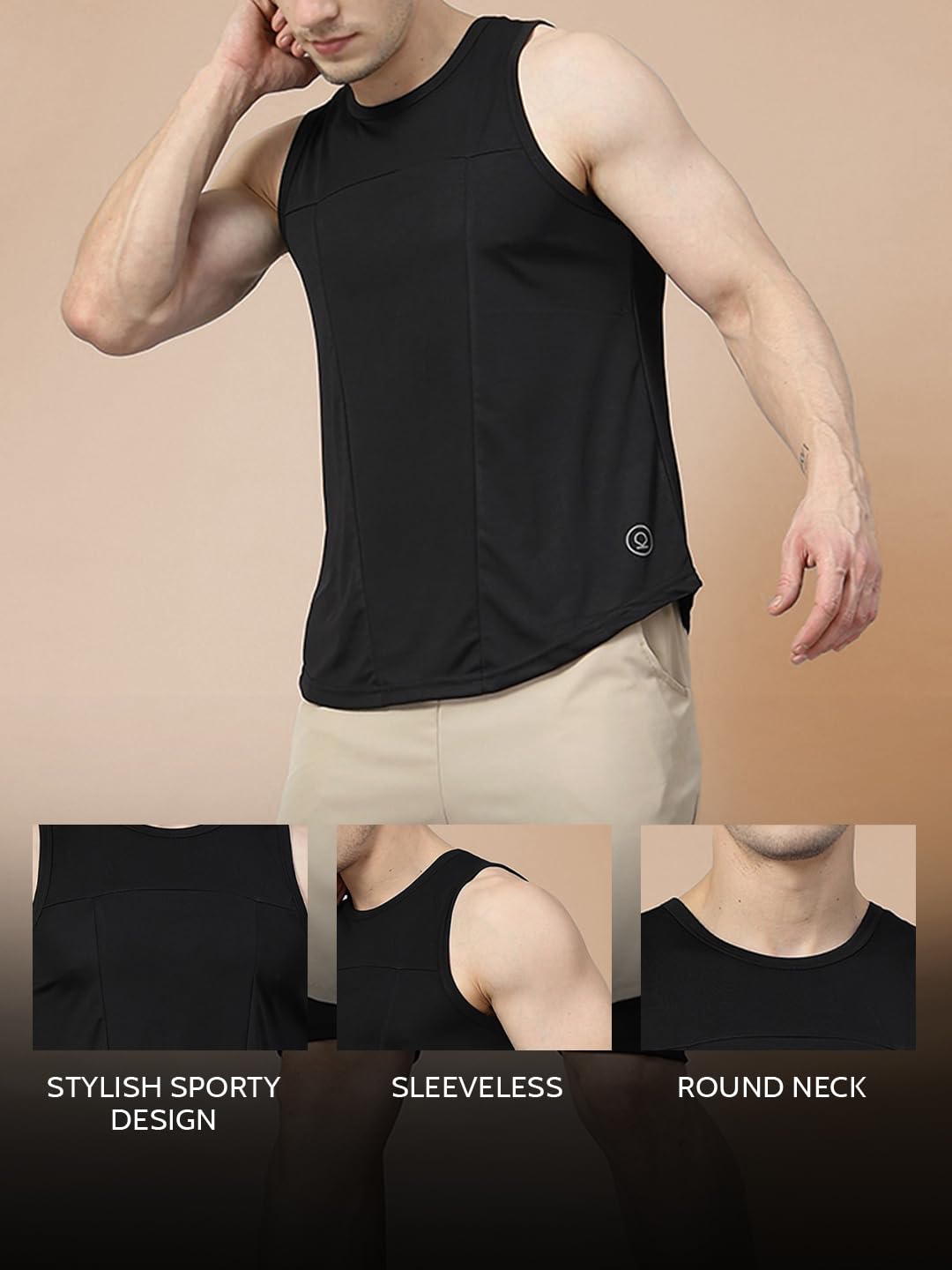 CHKOKKO Tank Tops Sleeveless T-Shirt for Men Dry Fit