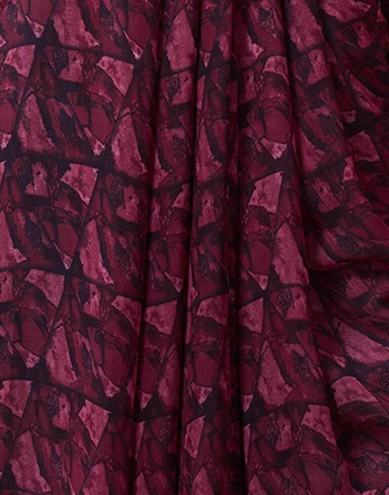 FASHION Women's Georgette Floral Printed Saree