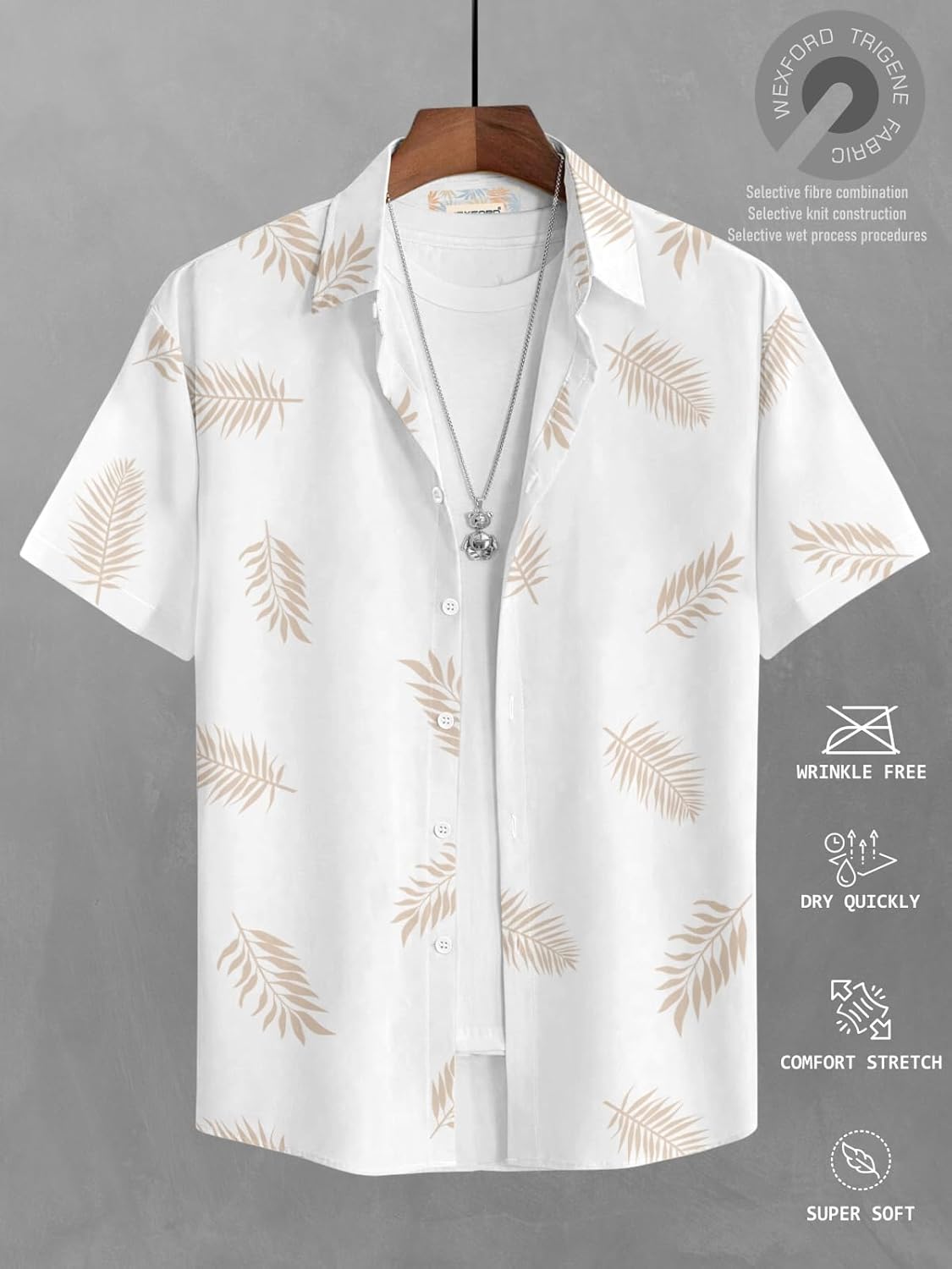 BULLMER Trendy Regular Fit Printed Causal Shirt for Men
