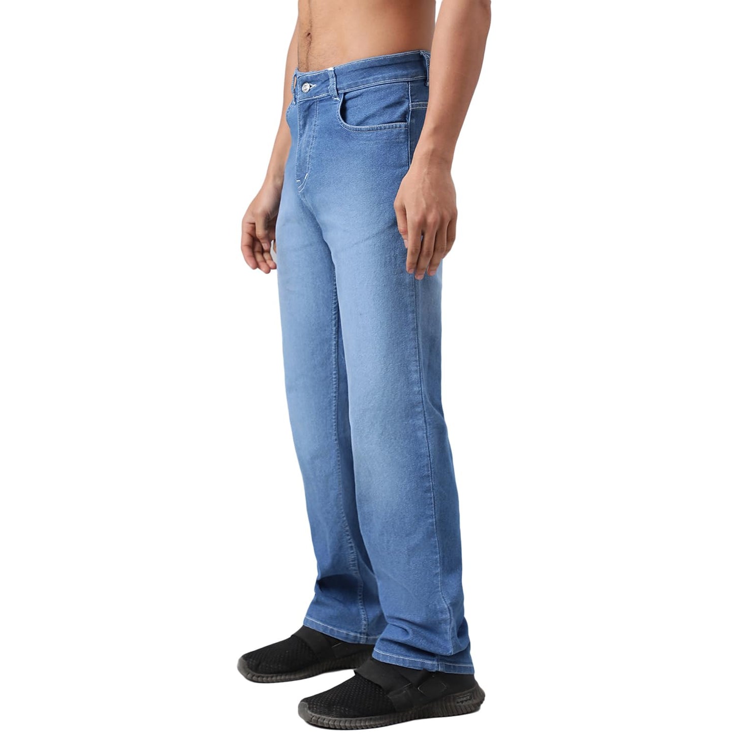 KOTTY Men’s Relaxed Fit Straight-Leg Jeans