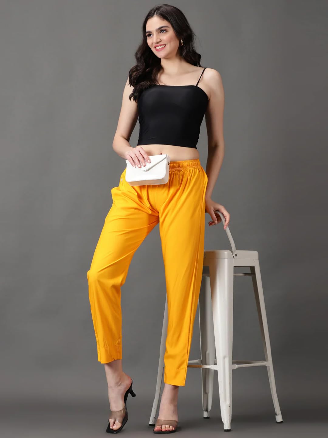 Cadila Women's Cotton Drawstring Rayon Pants