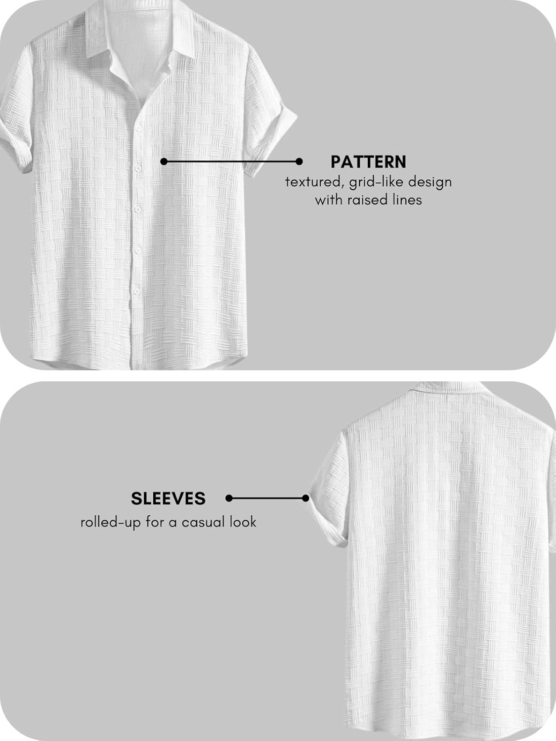 Leriya Fashion Men's Formal Button Down Shirt