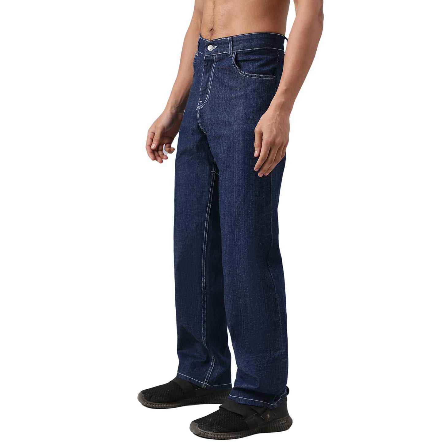 KOTTY Men’s Relaxed Fit Straight-Leg Jeans