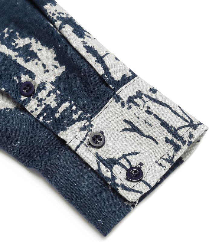 Bellstone Men's Cotton Blend Full Sleeve Printed