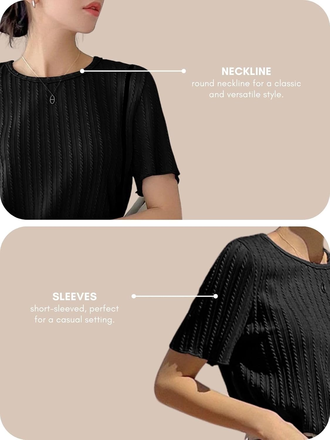 GRECIILOOKS Women’s Fashion Tops – Crop Top, Loose Fit Oversized Shirts & Stylish Korean Tank Tops for Summer Wear (Available in Plus Size and Combo Pack of 2)