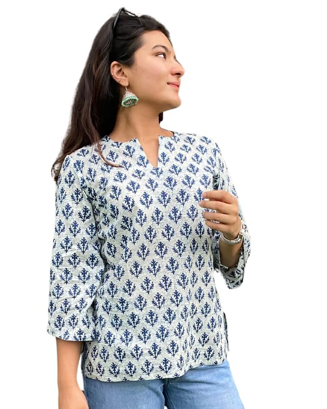 Kashis CreationsFloral Print Rayon Kurta for Women