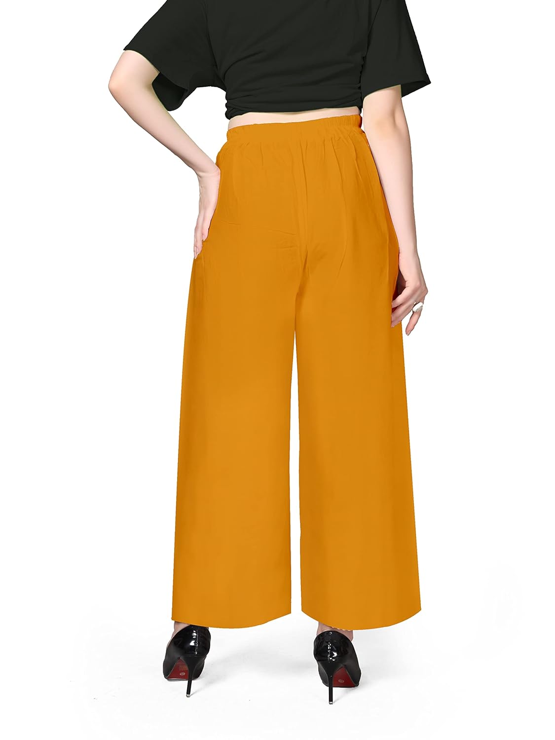 Pranjal Women's Premium Regular Fit Rayon Palazzo
