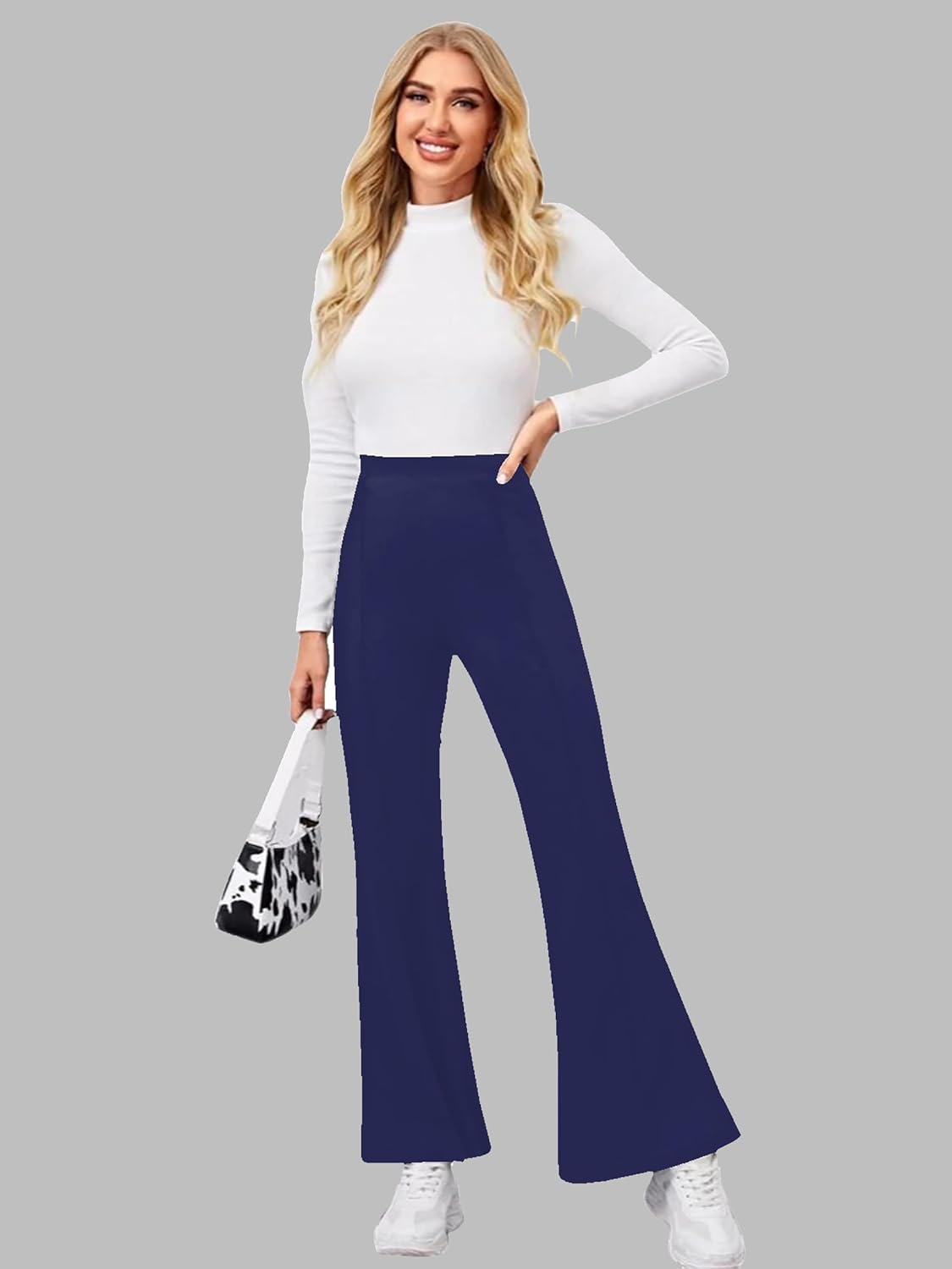 Dream Beauty Fashion Women's Bell Bottom High Waist