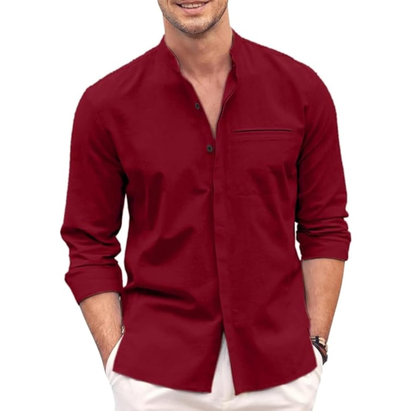 Bellstone Men's Solid Regular Fit Shirt
