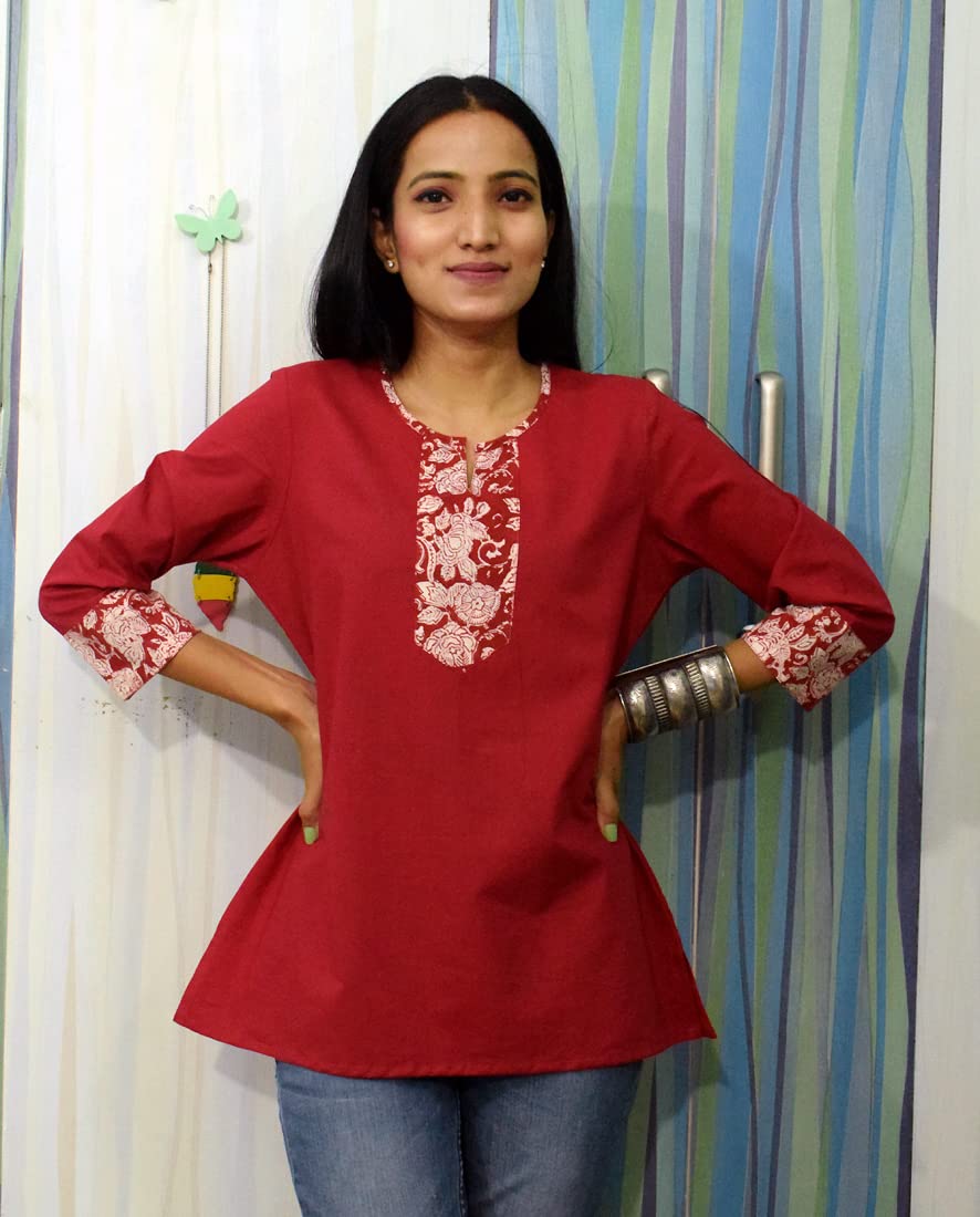 JAIPUR HAND BLOCK Women's Cotton Top |Tunic