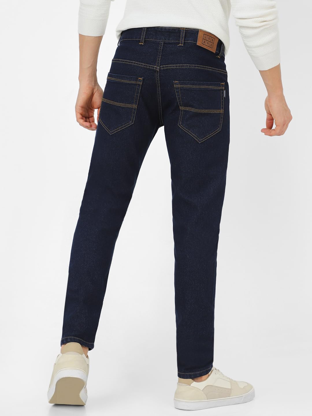 Urbano Fashion Men's Slim Fit Washed Jeans Stretchable