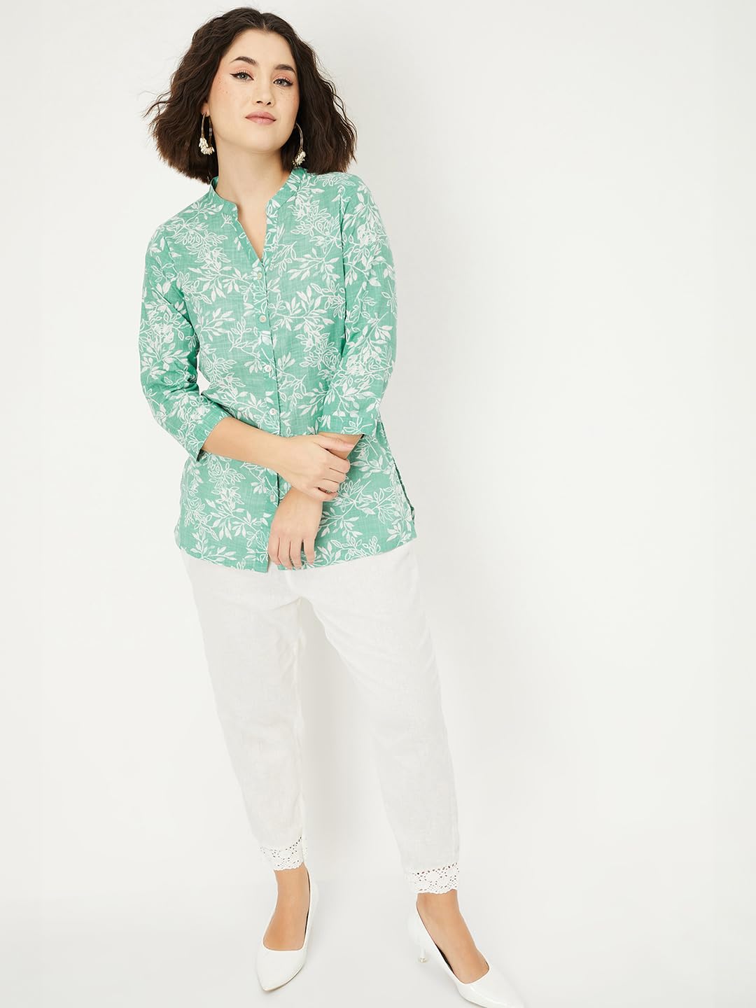 Max Women's Cotton Blend Regular Fit Casual Kurta