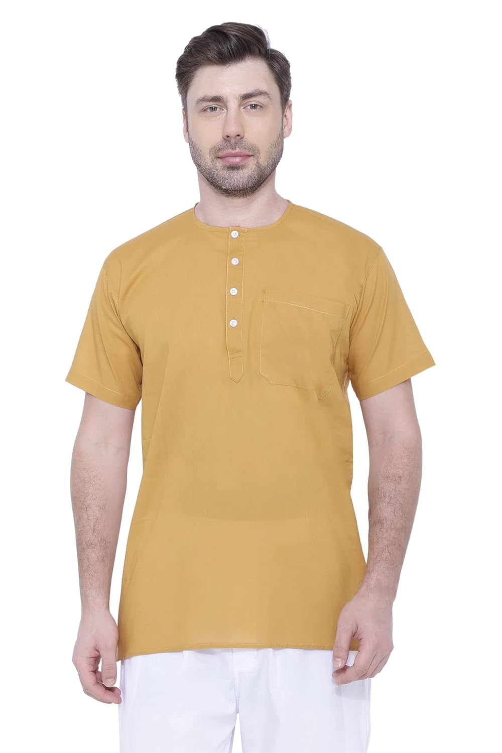 Rajubhai Hargovindas Men Cotton Straight Kurta